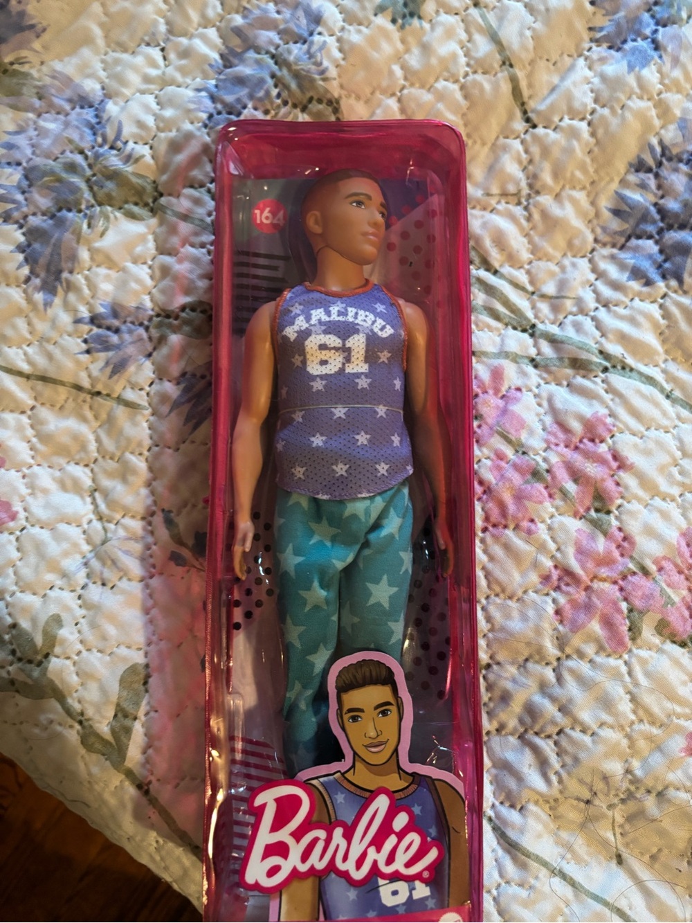 Barbie Doll in Purple Star Tank & Teal Star Pants